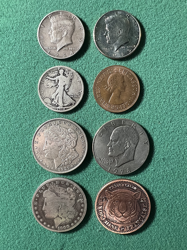 Silver vs Clad and Copper coins comparison